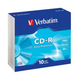 VERBATIM CD-R 80 52x DL SL/10