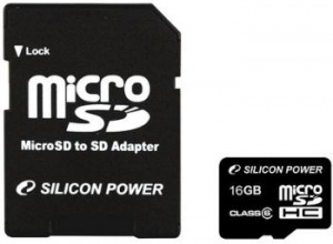 16GB ����� ������ Silicon Power Micro SD�� Class 6 + ������� SD