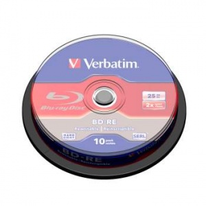 VERBATIM BD-RE 25 GB 2x CB/10