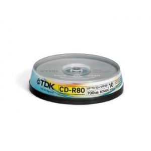 TDK CD-R 80 52x CB/10