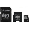 16GB   Kingston Transflash (MicroSDHC Class2) + SD/MiniSD 
