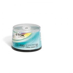 TDK CD-R 80 52x CB/50