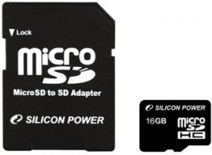 16GB ����� ������ Silicon Power Micro SD�� Class 2 + ������� SD